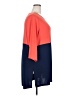 Susan Graver Color Block Orange 3/4 Sleeve Top Size 2X - photo 4