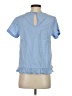 Maison Labiche 100% Cotton Blue Short Sleeve Top Size XS - photo 2