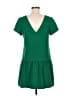 CO Solid Green Casual Dress Size M - photo 2