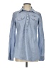 Ruff Hewn 100% Cotton Blue Long Sleeve Button-Down Shirt Size S - photo 1