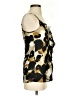CAbi 100% Polyester Gold Black Sleeveless Blouse Size XS - photo 4