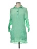 Paisley Vine 100% Polyester Green Casual Dress Size M - photo 1