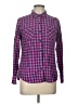 Eddie Bauer Checkered-gingham Pink Long Sleeve Button-Down Shirt Size L - photo 1