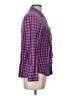 Eddie Bauer Checkered-gingham Pink Long Sleeve Button-Down Shirt Size L - photo 4