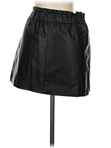 Jolt Faux Leather Skirt (view 2)
