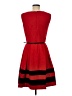 Calvin Klein Color Block Red Cocktail Dress Size 8 - photo 2