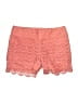 Ann Taylor LOFT 100% Cotton Chevron-herringbone Orange Shorts Size 00 - photo 2