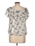 Tamara H. Ivory Short Sleeve Blouse Size L - photo 2