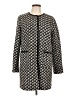 Talbots Houndstooth Black Wool Coat Size L - photo 1