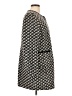Talbots Houndstooth Black Wool Coat Size L - photo 4