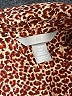 H&M 100% Polyester Animal Print Burgundy Long Sleeve Blouse Size 4 - photo 7