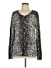 Jaclyn Smith Animal Print Silver Cardigan Size L - photo 1