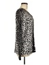 Jaclyn Smith Animal Print Silver Cardigan Size L - photo 4