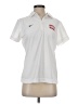 Nike 100% Polyester White Short Sleeve Polo Size M - photo 1