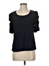 CeCe Black Short Sleeve Top Size M - photo 1