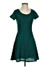 Miami Solid Green Casual Dress Size S - photo 1