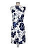 AGB Print Blue Cocktail Dress Size 8 - photo 2