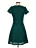 Miami Solid Green Casual Dress Size S - photo 2