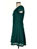 Miami Solid Green Casual Dress Size S - photo 5