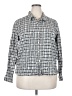 Blair 100% Cotton Houndstooth Gray Long Sleeve Button-Down Shirt Size 2X - photo 1