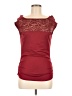 Unbranded Burgundy Short Sleeve Top Size M - photo 1
