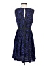 Ann Taylor LOFT 100% Polyester Print Blue Cocktail Dress Size 4 - photo 2