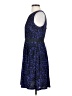 Ann Taylor LOFT 100% Polyester Print Blue Cocktail Dress Size 4 - photo 5