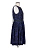 Ann Taylor LOFT 100% Polyester Print Blue Cocktail Dress Size 4 - photo 4