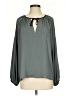 Current Air 100% Polyester Gray 3/4 Sleeve Blouse Size S - photo 1