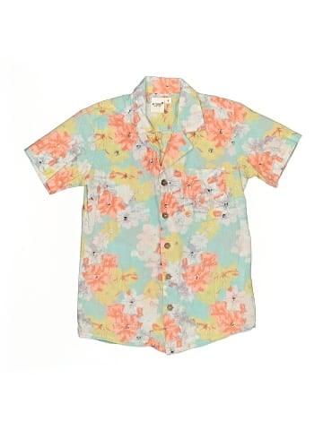 Yo Baby Short Sleeve Button-Down Shirt (view 1)