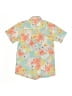 Yo Baby 100% Cotton Floral Yellow Short Sleeve Button-Down Shirt Size 6 - photo 2