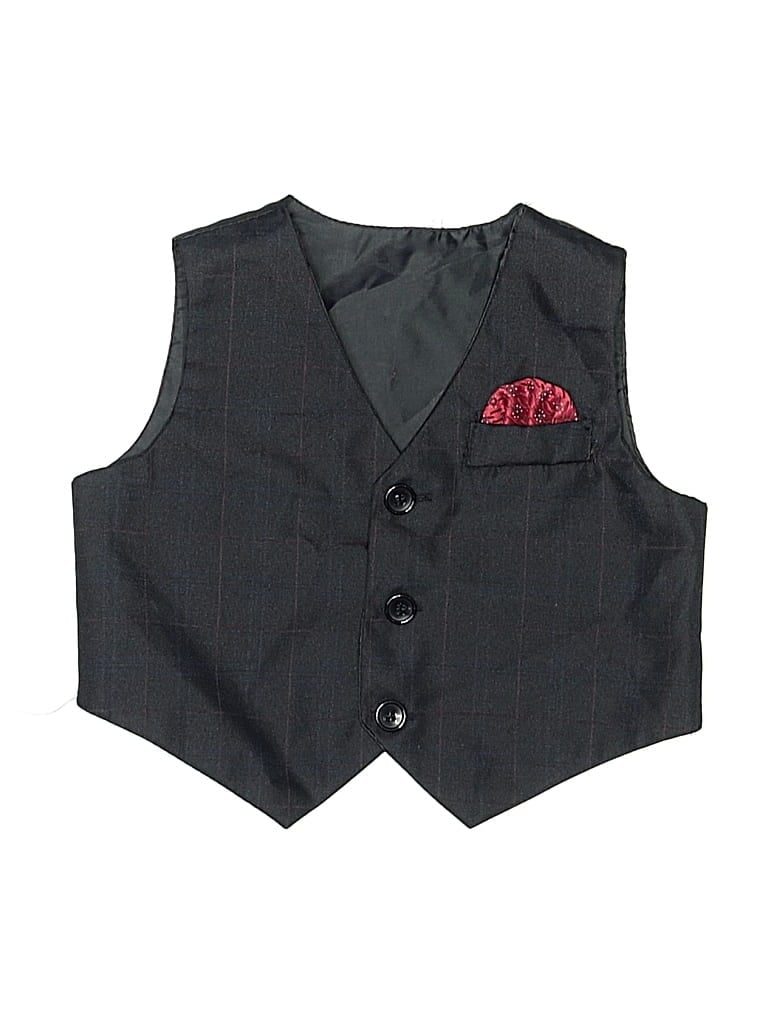 Pre-owned Unbranded Babies' Tuxedo Vest In Gray