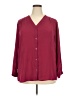 Covington Burgundy 3/4 Sleeve Blouse Size 2X - photo 1
