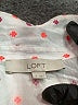 Ann Taylor LOFT Hearts White Long Sleeve Blouse Size S - photo 7