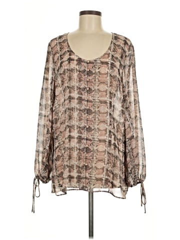 Tapemeasure Long Sleeve Blouse (view 1)