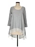 Bar III Gray 3/4 Sleeve Top Size M - photo 1