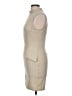 Unbranded Solid Tan Cocktail Dress Size M - photo 5