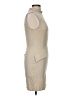 Unbranded Solid Tan Cocktail Dress Size M - photo 4