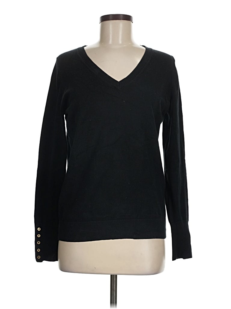 Pre-owned Boden Long Sleeve Top Black V-neck Tops