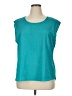 Covington 100% Polyester Teal Short Sleeve Top Size XL - photo 1
