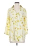 CAbi 100% Polyester Floral Yellow 3/4 Sleeve Blouse Size XS - photo 1