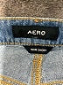 Aero 100% Cotton Blue Denim Shorts Size 2 - photo 3