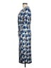 Boden Print Blue Cocktail Dress Size 12 long - photo 5