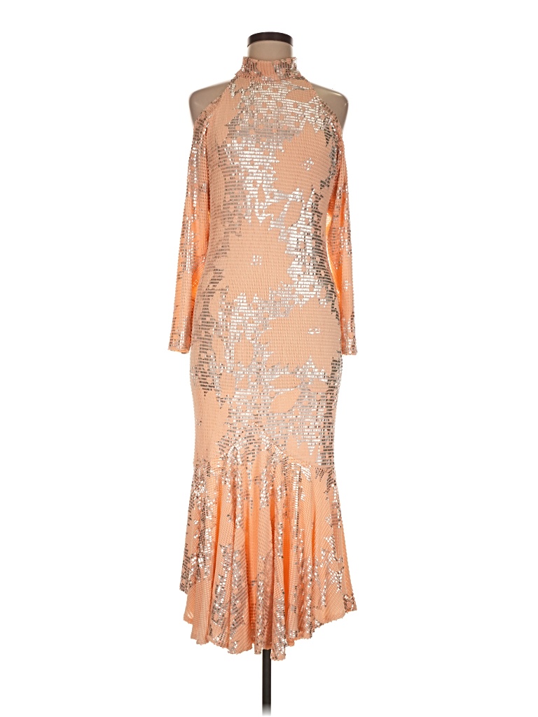 Pre-owned Assorted Brands Cocktail Dress In Orange