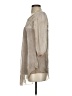 H Trend 100% Silk Gray 3/4 Sleeve Silk Top Size S - photo 5