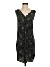Halogen 100% Polyester Paisley Gray Cocktail Dress Size S - photo 1