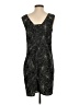 Halogen 100% Polyester Paisley Gray Cocktail Dress Size S - photo 2