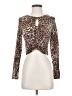 Fashion Nova Brown Long Sleeve Top Size S - photo 1
