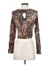 Fashion Nova Brown Long Sleeve Top Size S - photo 2
