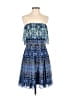 Eliza J 100% Polyester Paisley Blue Casual Dress Size 2 - photo 1
